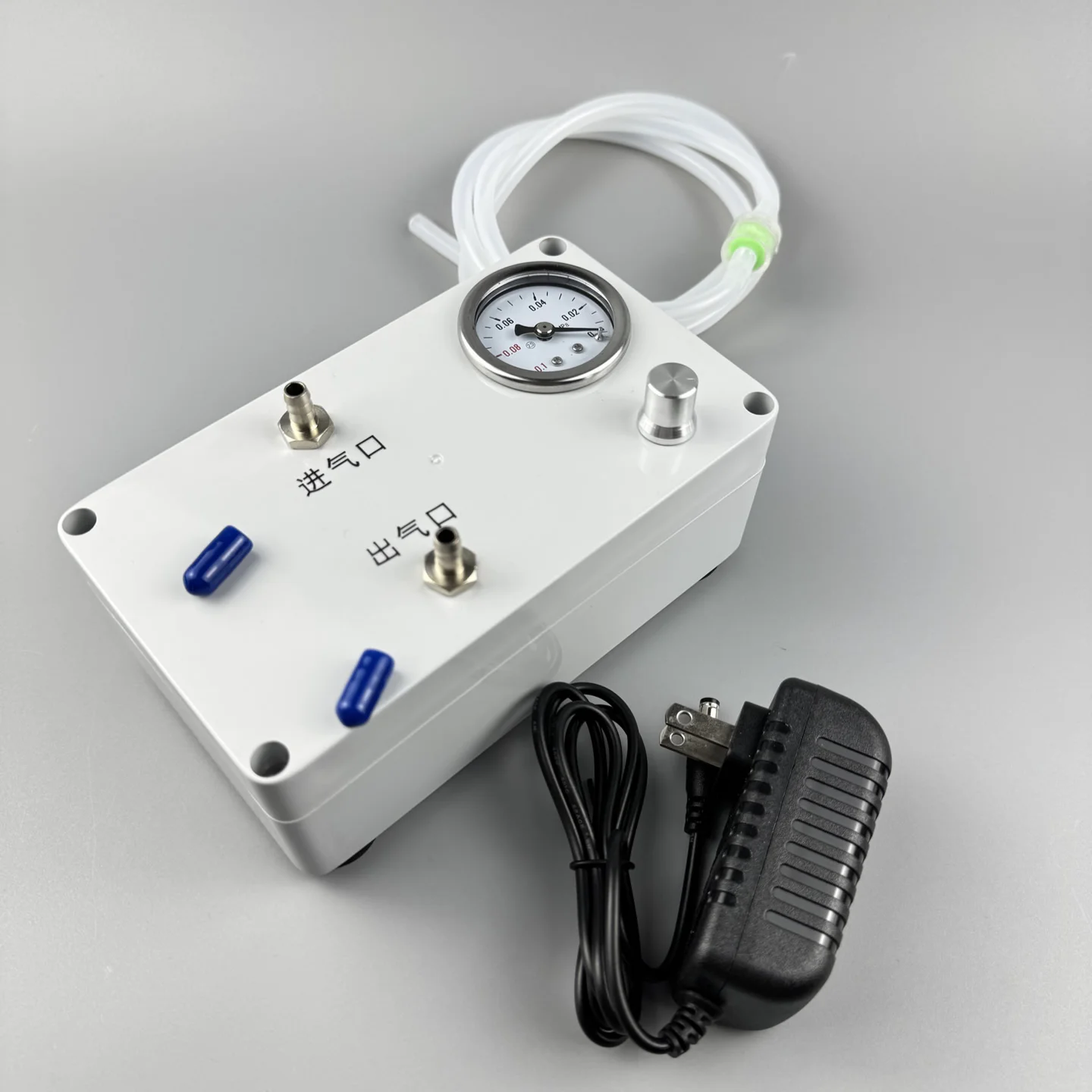 Diaphragm Vacuum Pump With Pressure Gauge Positive‑Negative Pressure Lab Gas Transfer Mechanical Power Instrument Unit
