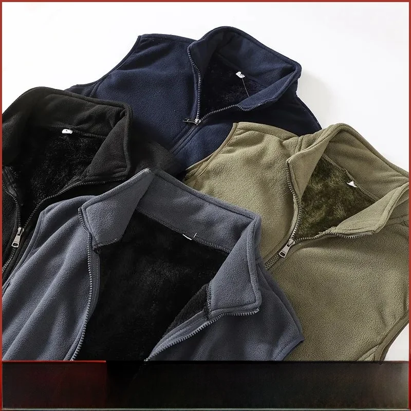 

Хорошая цена, коралловый жилет Fce Thiened с воротником-стойкой, мужской новый зимний жилет на подкладке Fce, повседневный молодежный жилет