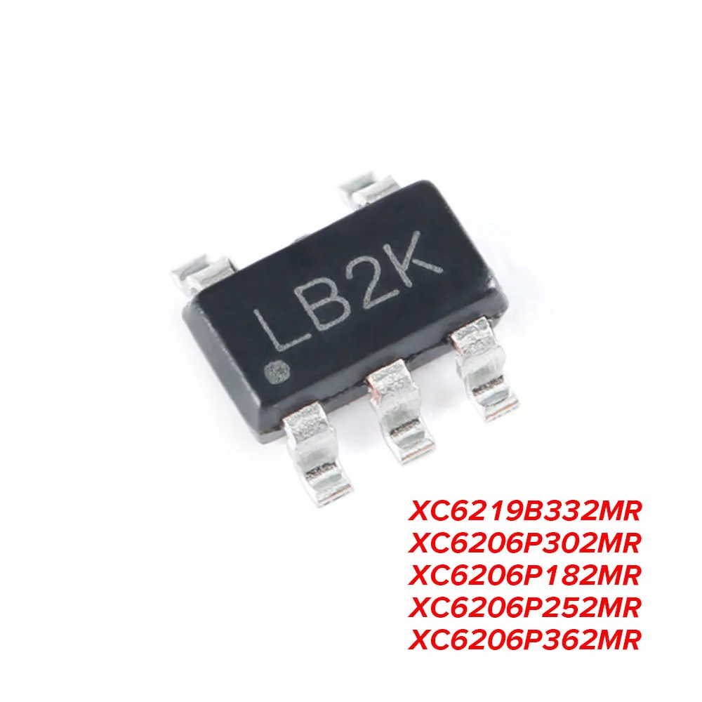 10PCS XC6219B332MR XC6206P302MR XC6206P182MR XC6206P252MR XC6206P362MR SOT-23 IC Chip