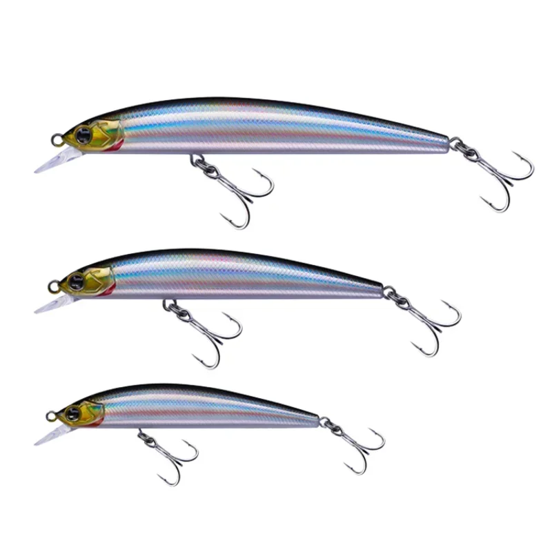 EWE الفضة المطلقة المغمورة مينو بعيدا مينو الفم باس اليوسفي الأسماك لويا إغراء الطعم #3