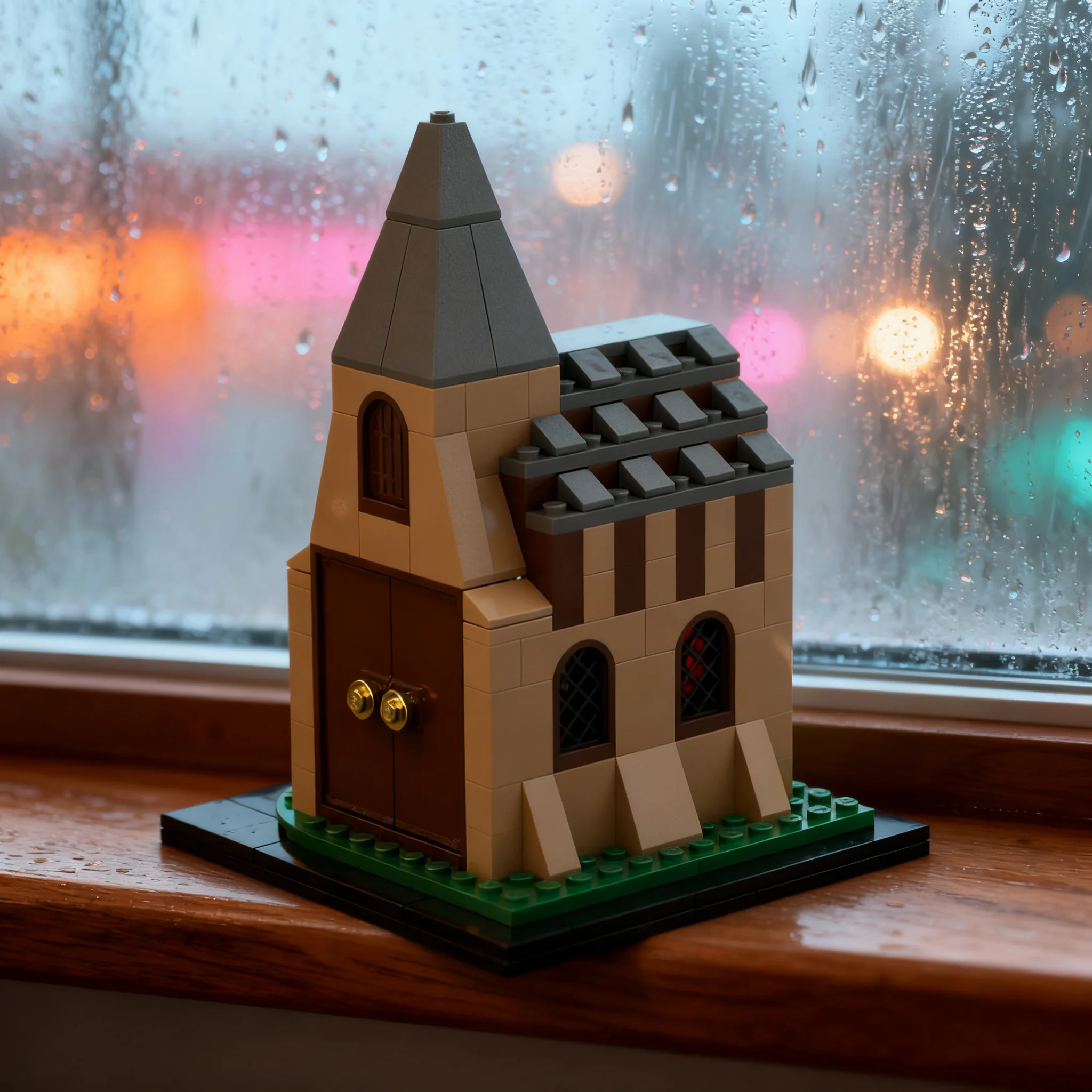 259pcs MOC Medieval Chapel Castle Kingdoms Model Building Blocks Architecture Toy Birthday Gifts DIY Education Brick Collection