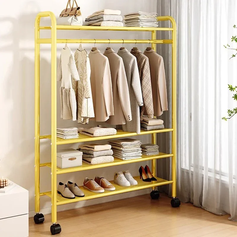 Clothes Rack Cabinet Extension Hall Clothing Cupboard Boutique Comfortable Furniture Large Couple Wardrobe Dressing Coat Stand