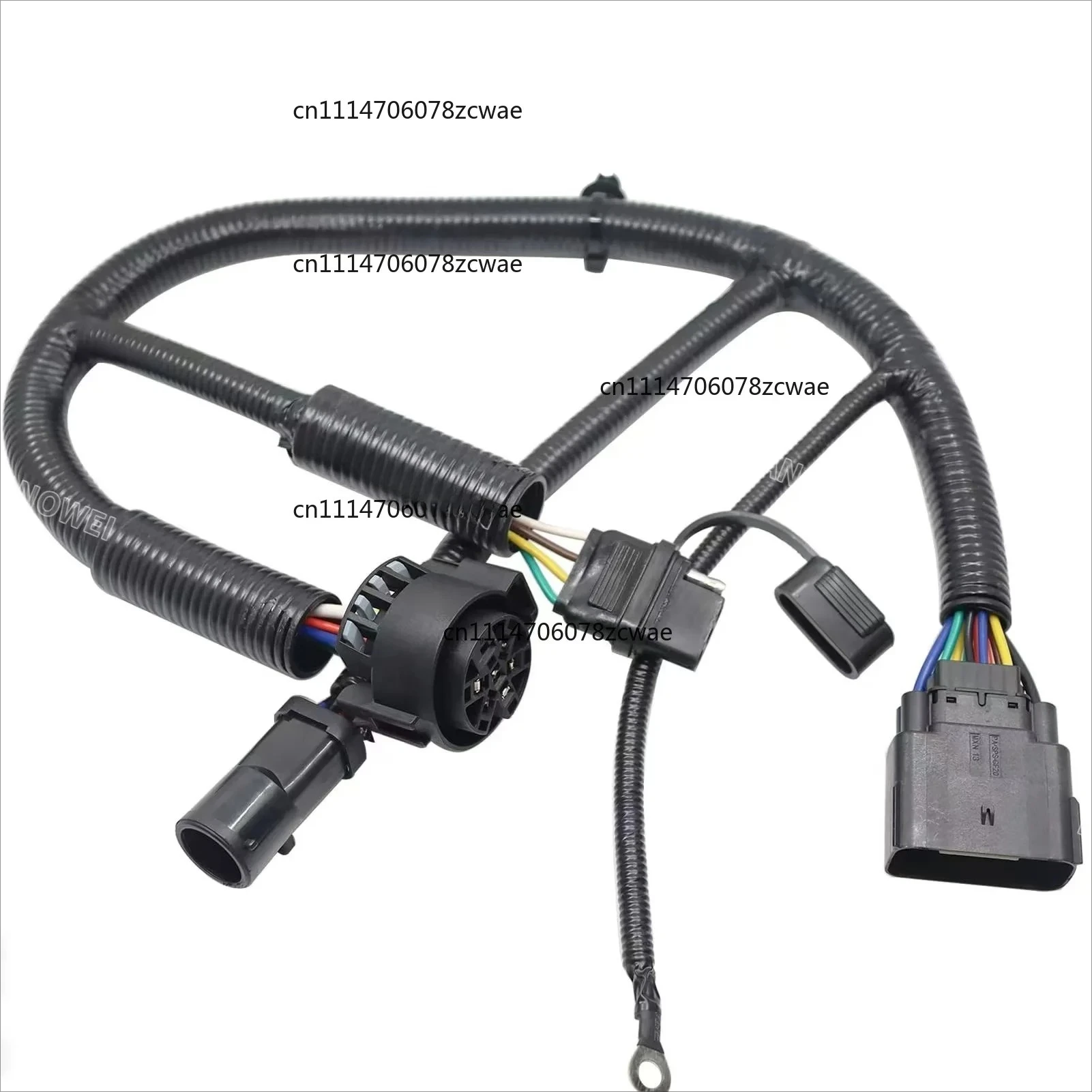 7 Pin Trailer Tow Wiring Connector, Replace OE 5L3Z13A576BA 5L3Z-13A576-BA, Auto Towing Plug Socket Accessories