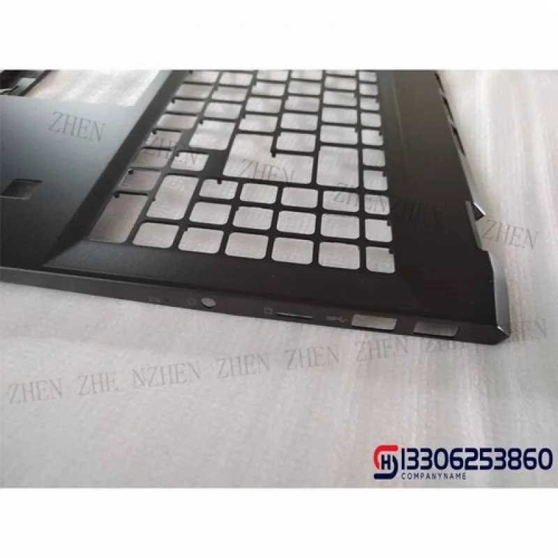 Y Palmrest لـ MSI Summit E16 MS-1591 1592 مع فتحة بصمة الإصبع باللون الأسود #4