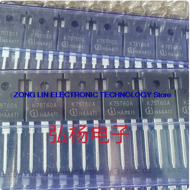 K75T60 K75T60A IKW75N60T 75A600V welding machine inverter IGBT tube 100% brand new original        5PCS -1lot