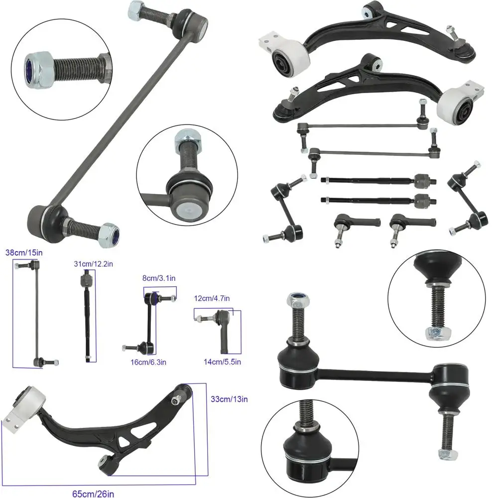 

Передний нижний рычаг управления, шаровой шарнир, стабилизатор поперечной тяги, замена рулевой тяги для Ford Explorer 2011-2019 k622215 k622216 es800952 ev800893