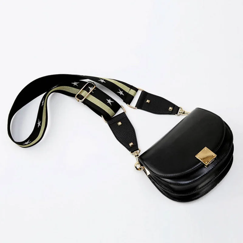 Adjustable Leopard Print Fabric Bag Straps Belt Women Crossbody Bag Replace Handle 5cm Adjustable Bag Accessories Belt