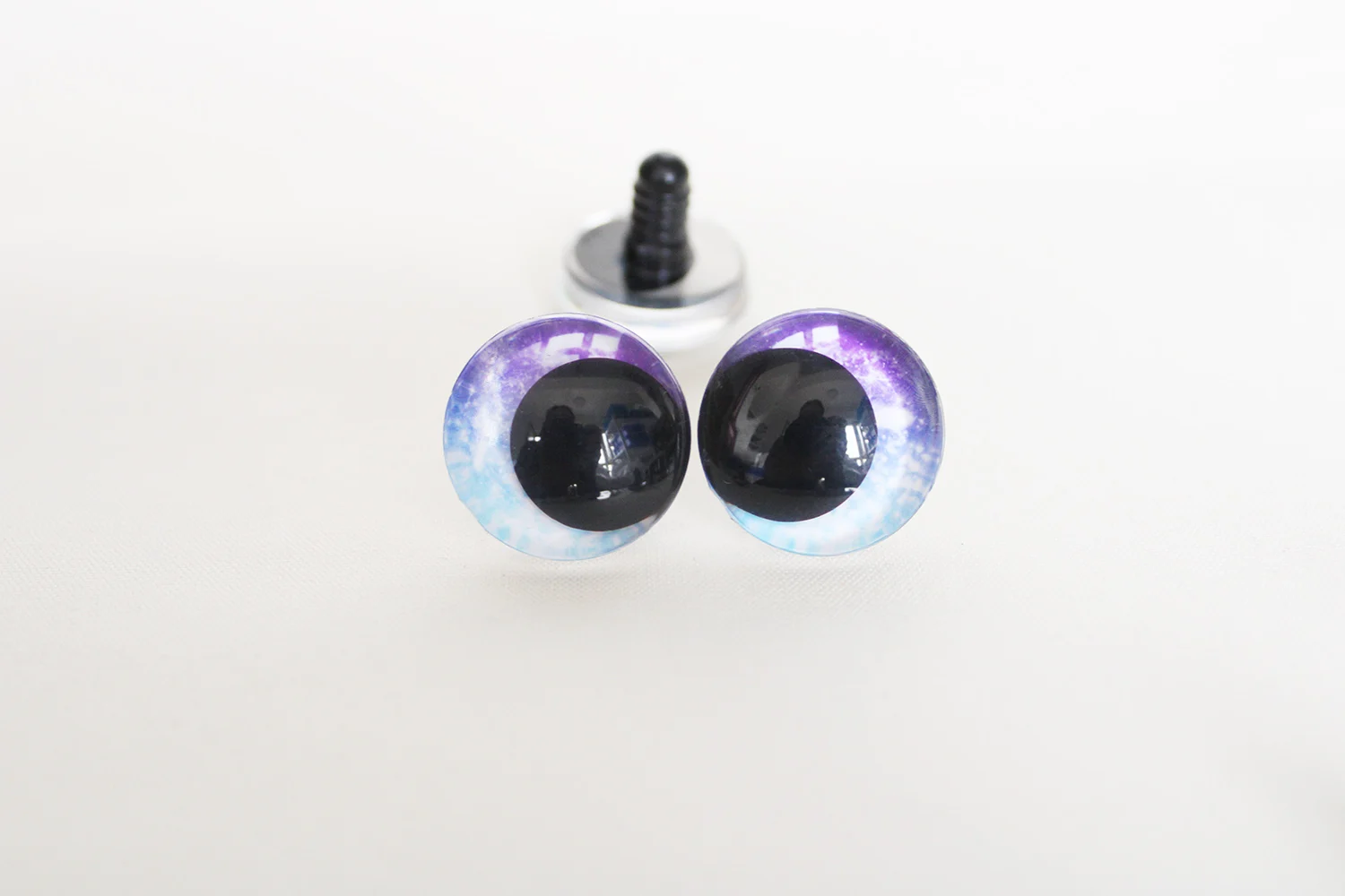 20 piezas ojos de juguete con brillo redondo cómico 3D con arandela dura muñeca colorida pupila ojos brillantes para accesorios de muñecos de peluche DIY-ct13