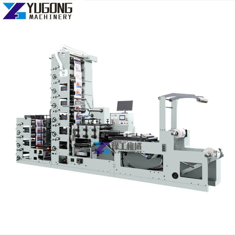 Label Flexo Printing Machine High Quality Coffee Paper Cup Adhesive Flexo Coated Paper Label Flexo Printing Machine