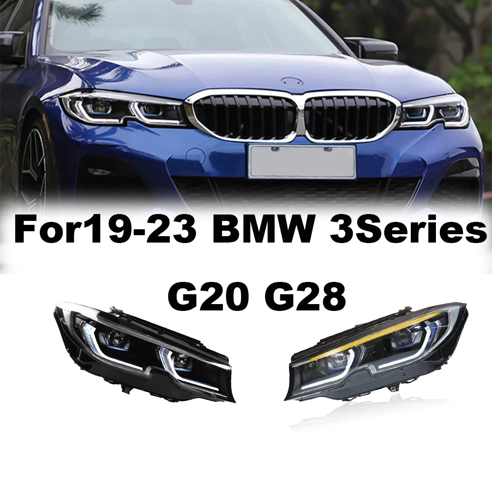 

Car For BMW G20 2019-2022 G28 Headlights DRL Hella LED Bi Xenon Bulbs Fog Lights Car Decorations Accessory M3 320 325 Head Lamps