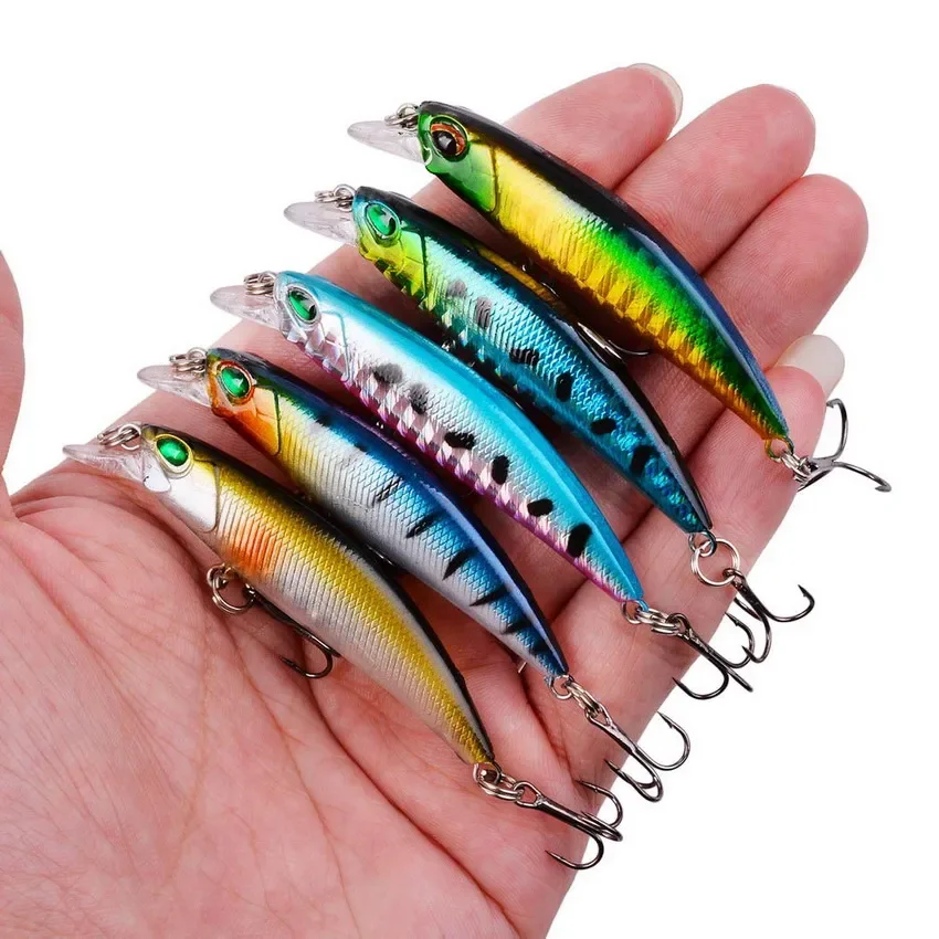 1PCS Floating Minnow Fishing Lure 65mm 4g Artificial Japan Hard Bait Bass Pike Wobbler Crankbait Carp Laser Fishing