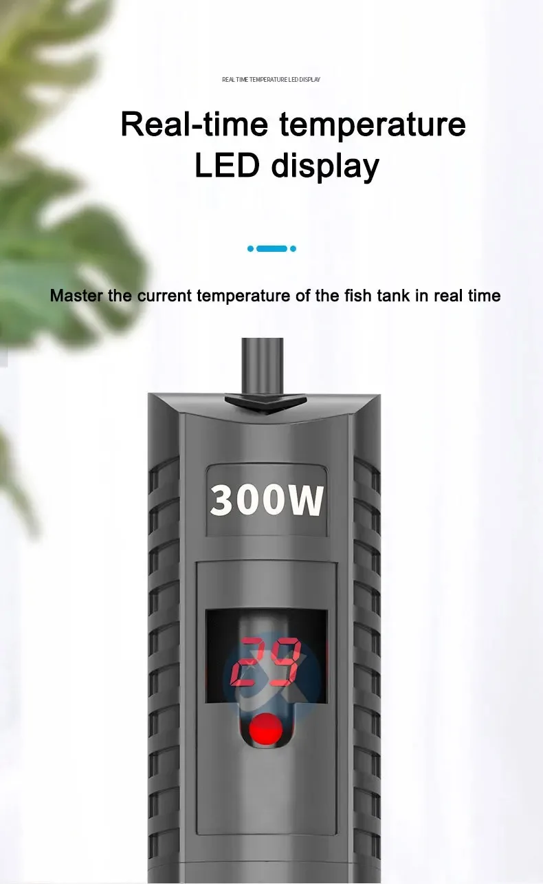 Aquarium Tauch Heizung Aquarium LCD Display Digital Einstellbare Wasser Heizstab Konstante Temperatur Control 500 W – Detail 7