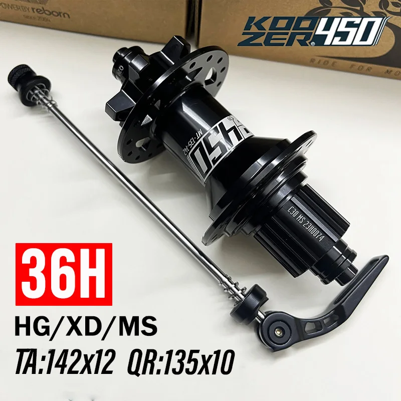 

Велосипедная втулка KOOZER 450 Noisy Cube Pro 7, задняя, 36 отверстий, 12x142 TA, 10x135 QR, громкая, 120 щелчков, для Shimano Sram HG XD MS MTB