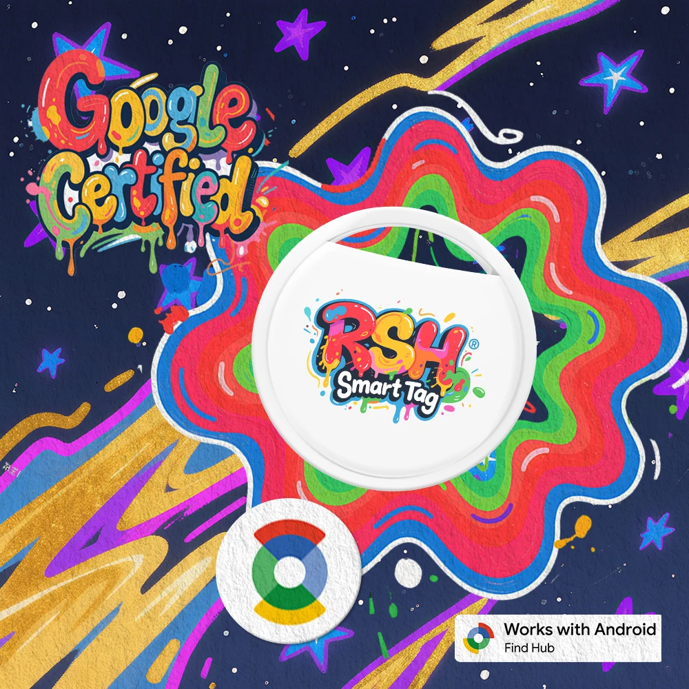 جهاز تتبع أندرويد GPS أصلي من العلامة التجارية RSH يعمل مع جهاز تحديد موقع الحيوانات الأليفة بمحور البحث عن Google لعلامة Xiaomi Samsung الذكية لمكتشف ديكور الحقيبة #3