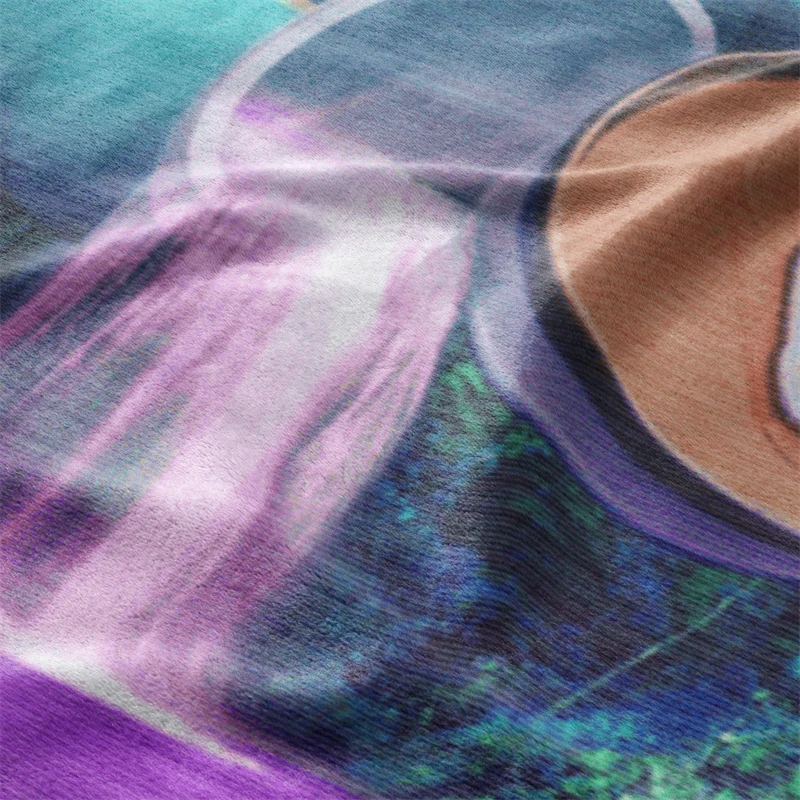 Aertemisi-Vaporwave بطانية جمالية ، جمالية ، شاي أخضر ، شلال حيوان أليف ، صغير ، متوسط ، كلب كبير ، قطة ، جرو ، هريرة ، أريكة #3