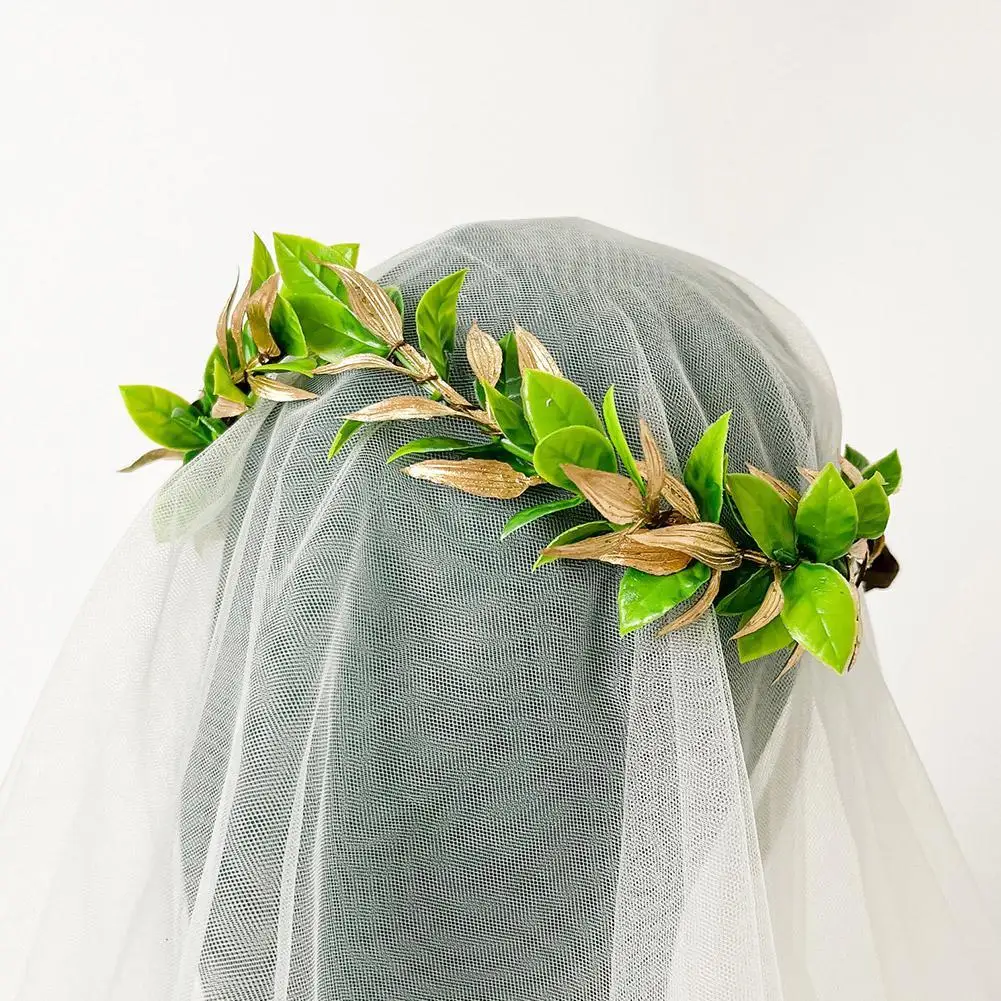 

Косплэй зеленый лесной лавровый корона римский лист головной убор богиня унисекс обруч эльфийская вечерние повязка на голову Корона костюм повязка на голову