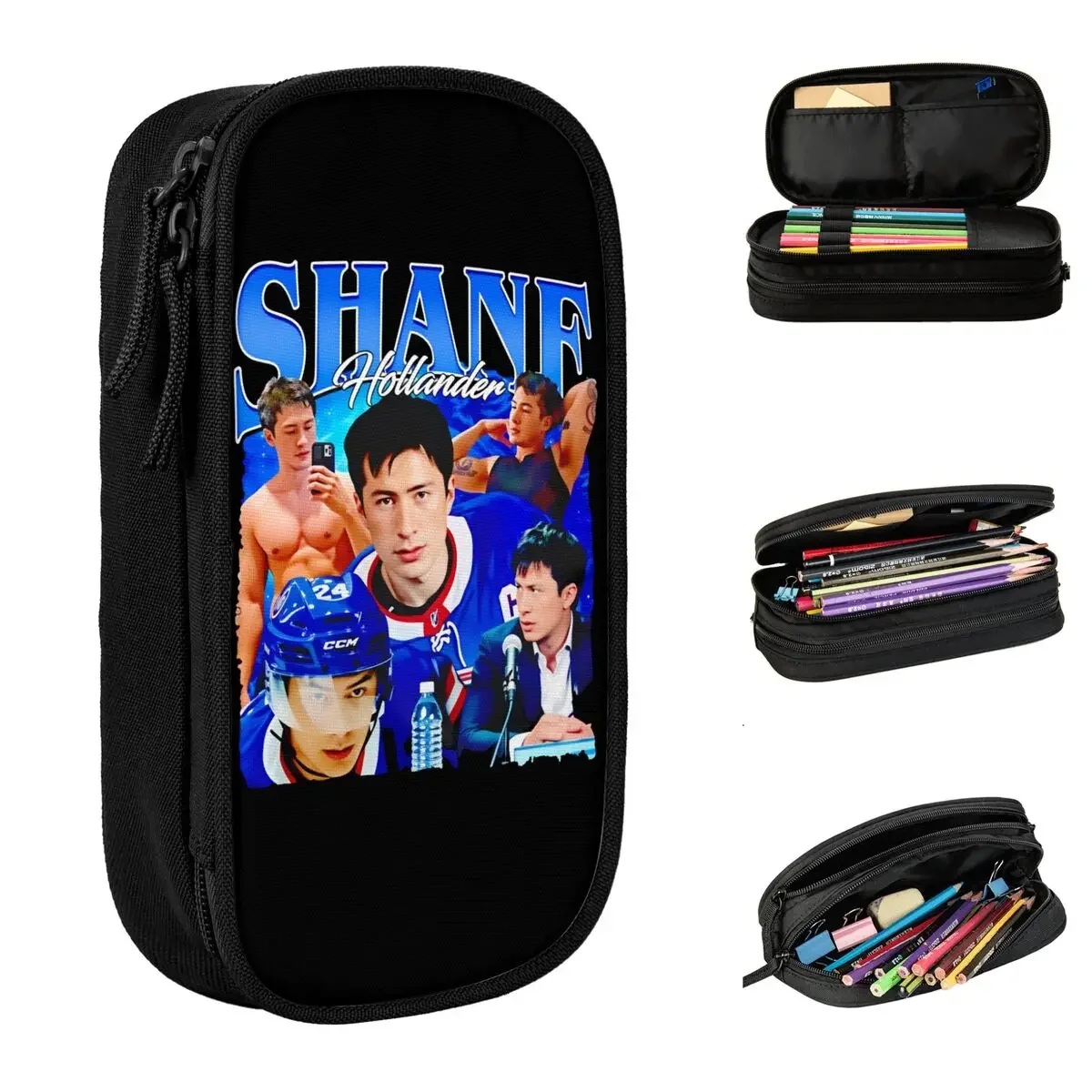 New Shane Hollander Pencil Cases Heated Rivalry Pencilcases Pen Holder for Girls Boys Bags School Supplies Zipper Stationery