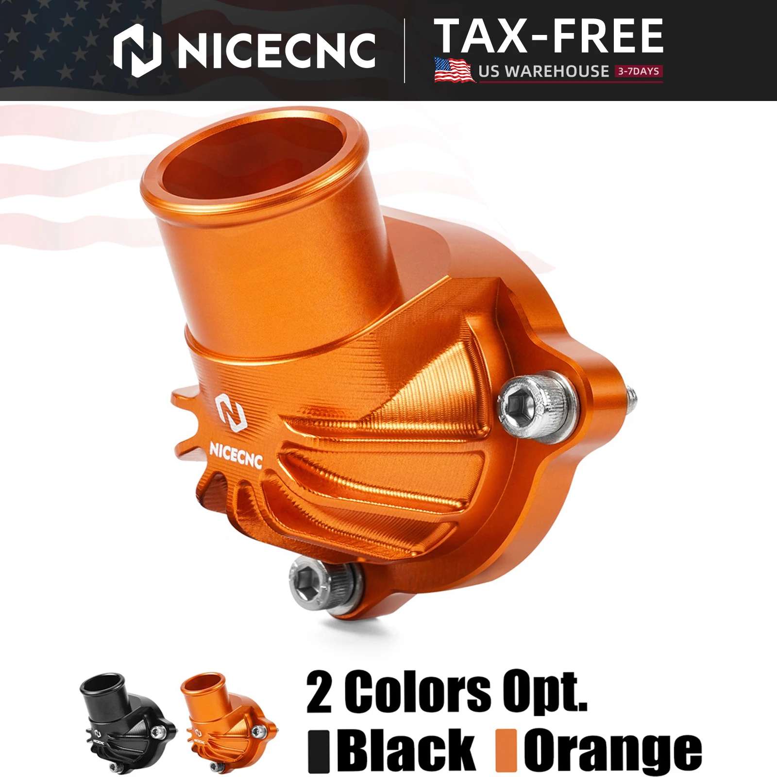 

(US Stock) Thermostat Housing Cover Water Pipe Connection For KTM 790 890 Duke Adventure/R 2018-2025 Husqvarna Norden 901 22-24