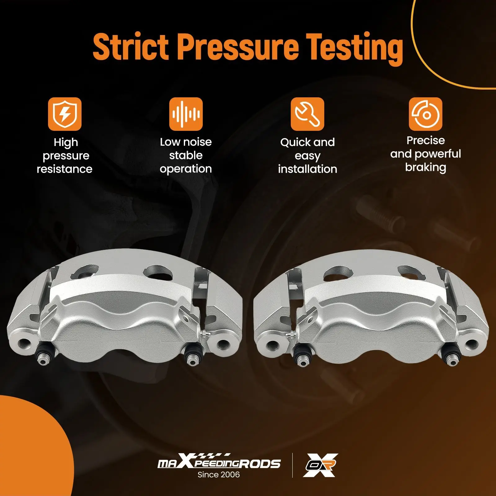 

Комплект передних дисковых тормозных суппортов для Ford E-150/E-250/E-350/E-450 1999-2007 18B4761