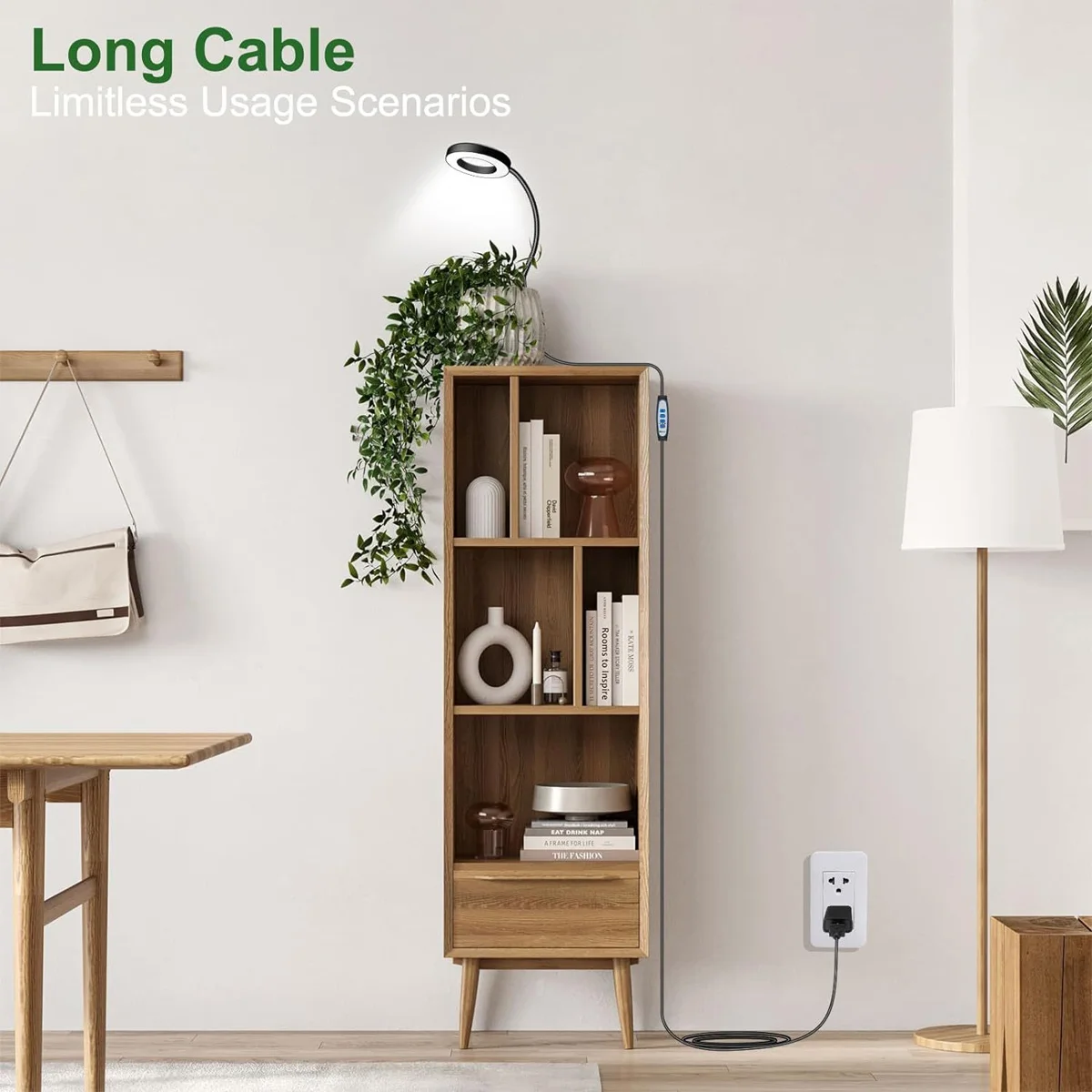 Flexible LED Grow Light Dimmable Full Spectrum Clip On Timer USB Gooseneck Phyto Lamp Adjustable For Indoor Plants Houseplant