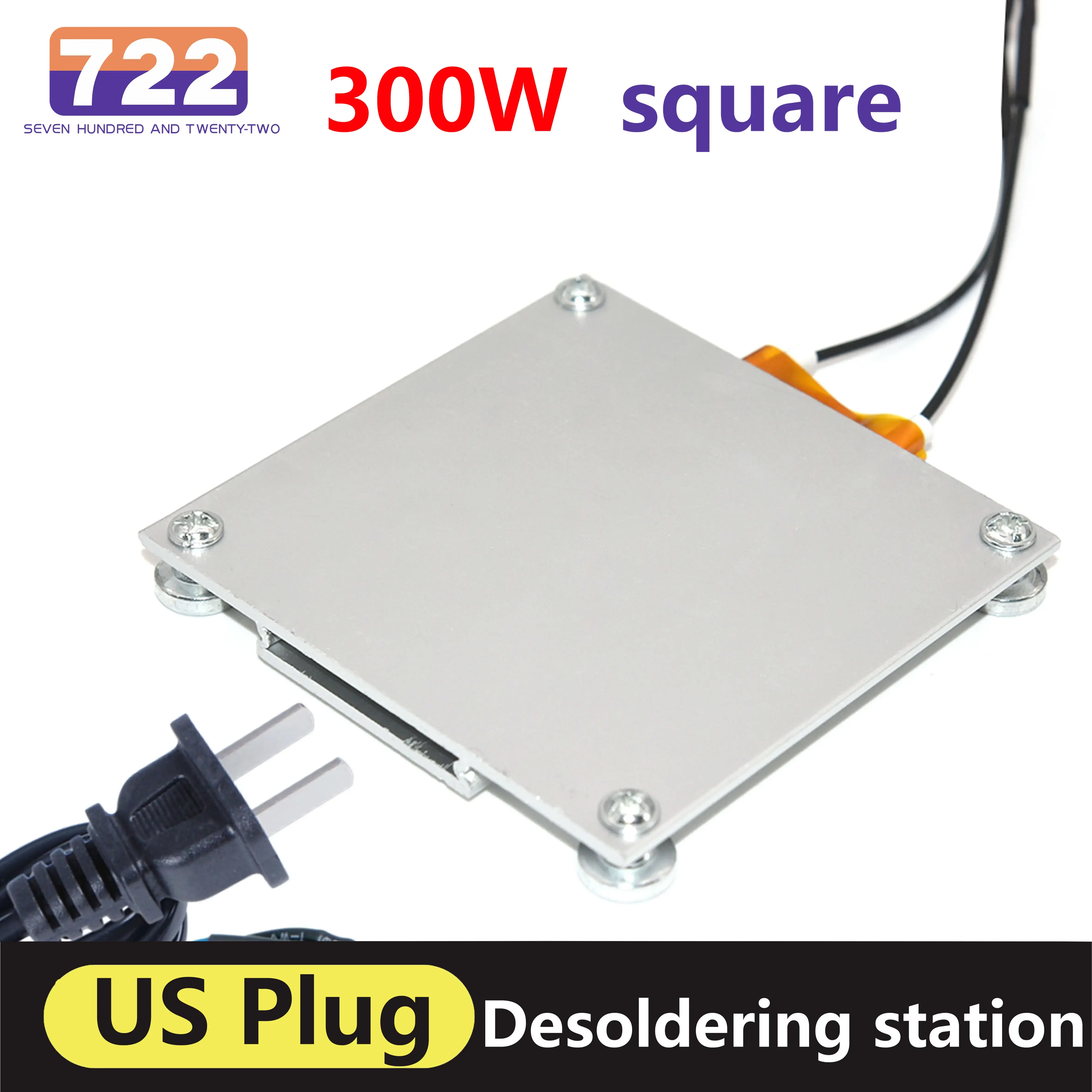 LED Lamp Remover Heating Plate 70*70mm 121*70mm BGA Demolition Chip Welding Soldering Station Aluminum 220V 300W 600W US EU Plug