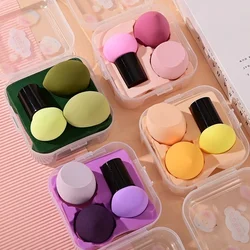 3pcs Makeup Blender Cosmetic Puff Makeup Sponge with Storage Box Foundation Powder Sponge Beauty Tool Women Make Up Accessories