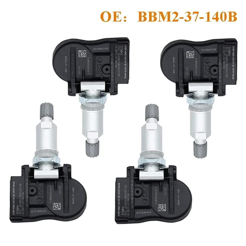 

4PCS TPMS Tire Pressure Sensor 315Mhz For 2004-2015 Mazda 3 5 6 2 CX-7 CX-9 MX-5 MIATA RX-8 FE01-37-140A GN3A-37-140B BBM237140B