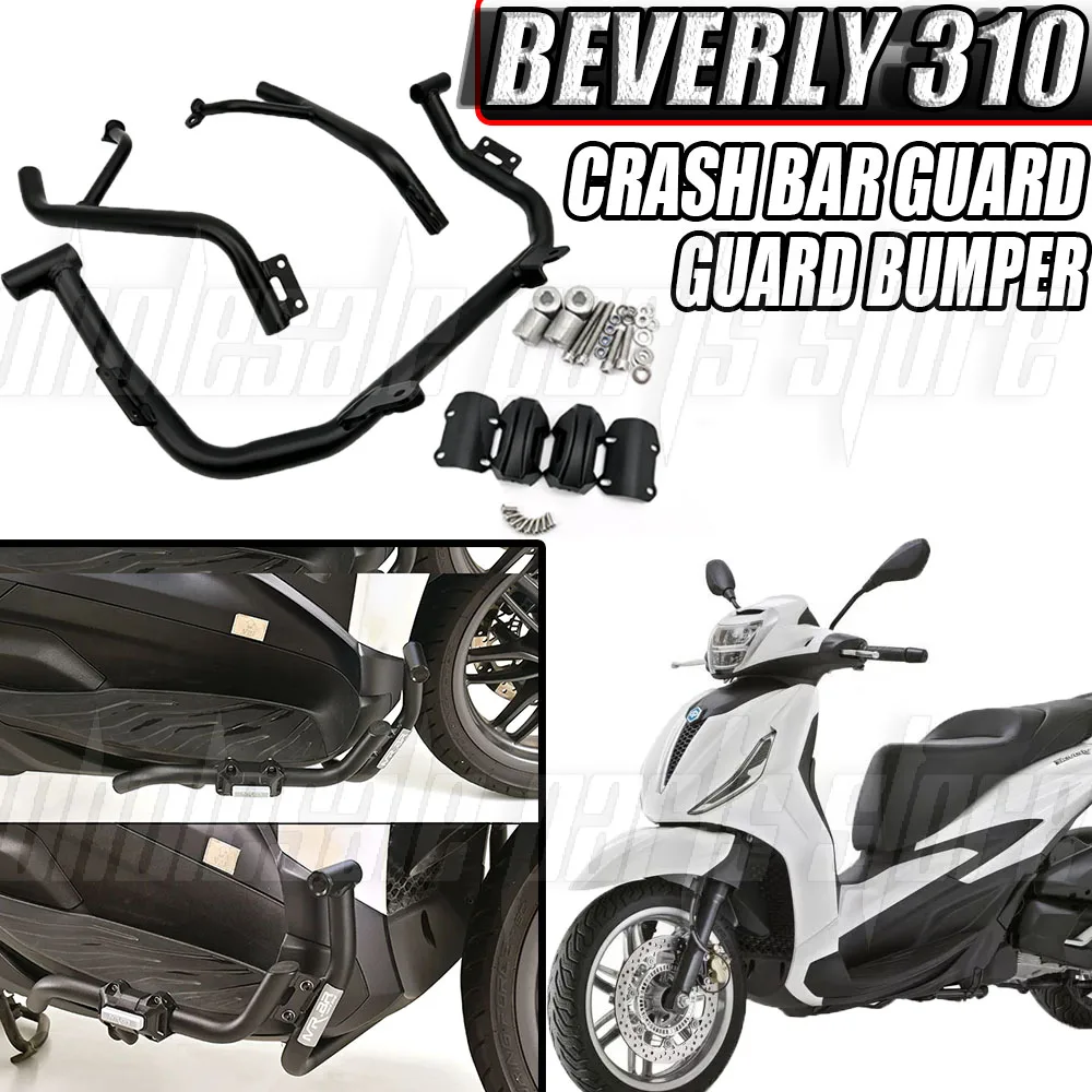 Motorcycle Crash Bar Engine Guard Bumper For Piaggio Beverly 310 Beverly310 Anti‑Fall Frame Protection Bar