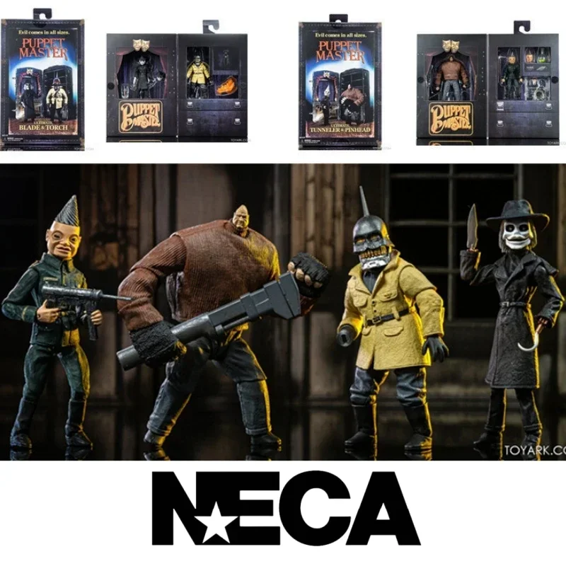 

NECA Movies Puppet Master Ultimate Blade Torch Tunneler Pinhead Action FIgure Robot Toys