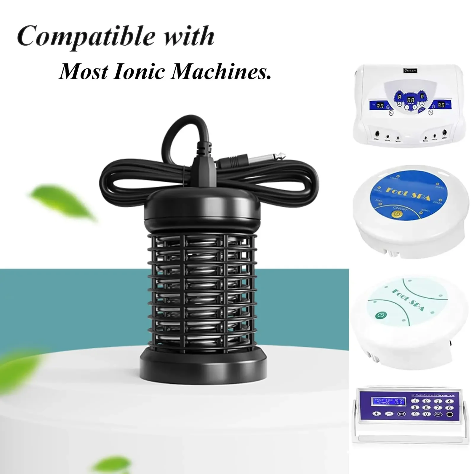 4/2/1 قطعة حمام القدم السموم الفولاذ المقاوم للصدأ صفائف ايون تطهير لآلة سبا القدم أكوا خلية تدليك الرعاية الصحية الإغاثة التعب