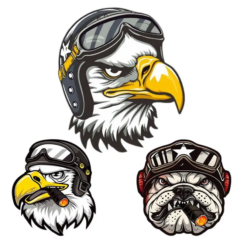 

Motorcycle Sticker - Roaring Eagle Design, Perfect For Any Vehicle, Including Cars! Get Ready To Blaze With This Smoke