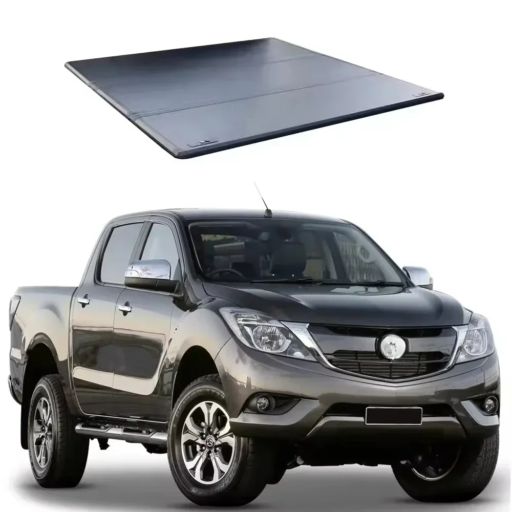 Soft Roll Up Truck Bed Cover Folding Tonneau Cover For  Mazda BT50