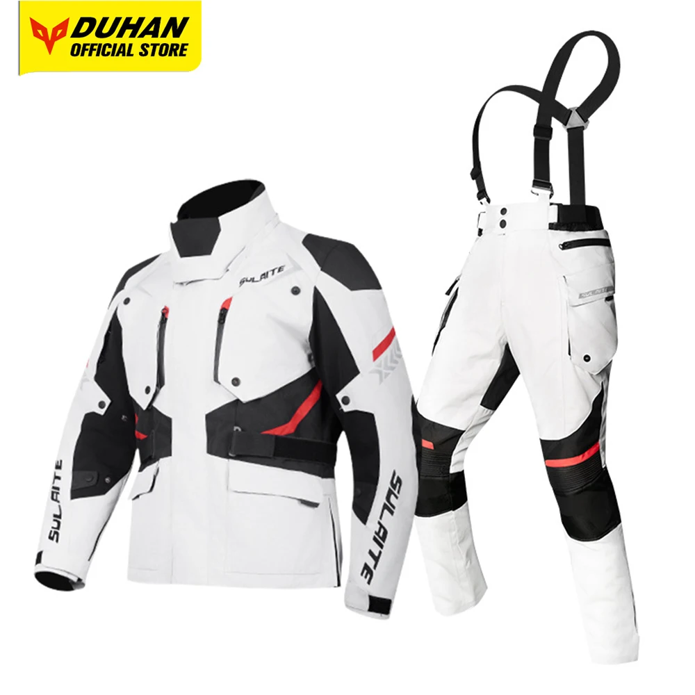 Chaqueta cálida de invierno para motocicleta, chaqueta reflectante resistente al desgaste para Motocross, forro interior cálido desmontable, traje de Rally, equipo anticaída