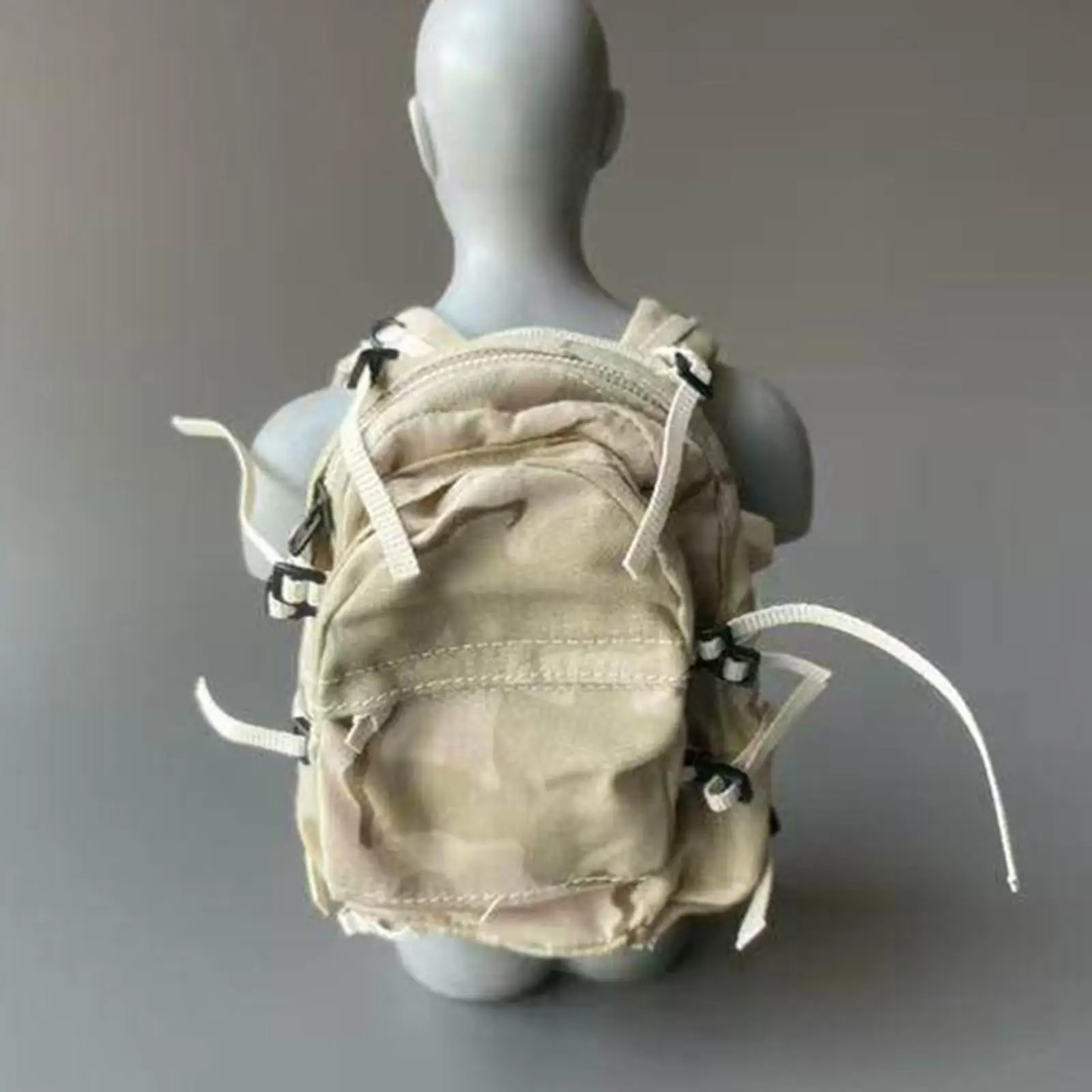 

1/6 Scale Backpack Model Classic Handmade Miniature Bag Decor Doll Rucksack Gear for 12inch Action Figures, Dress up Accessory