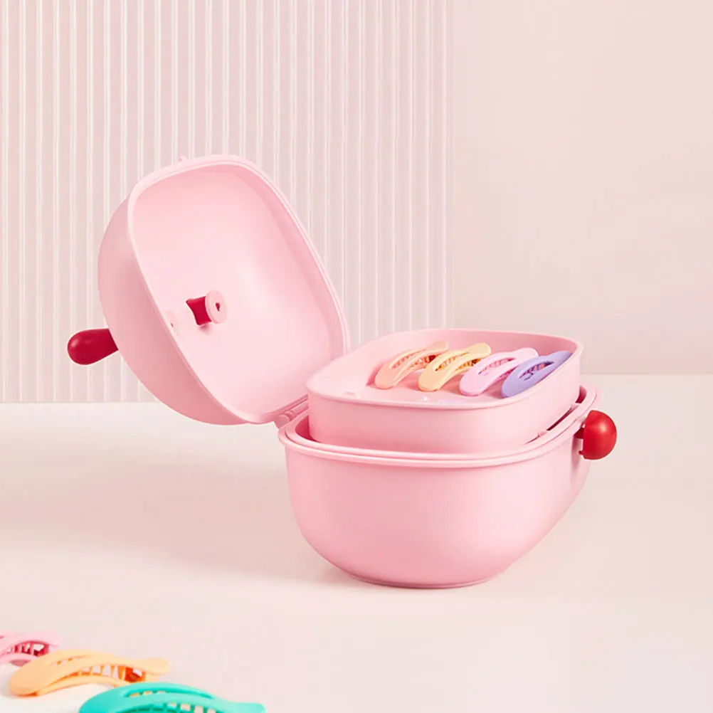 

Детский ящик для хранения украшений для волос, органайзер из полипропилена, многосеточный органайзер, большой вместительный футляр для хранения ювелирных изделий, практичные мелочи