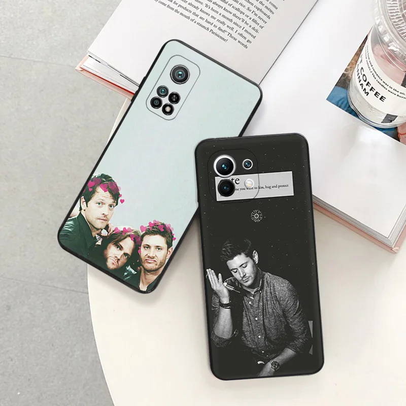 Black Matte Anti-Drop Phone Case For Xiaomi Mi 9 9T Crowley Supernatural Redmi Note 11 10 Pro 11s 10s 9s 9a 9c 10c 10a 9i Cover