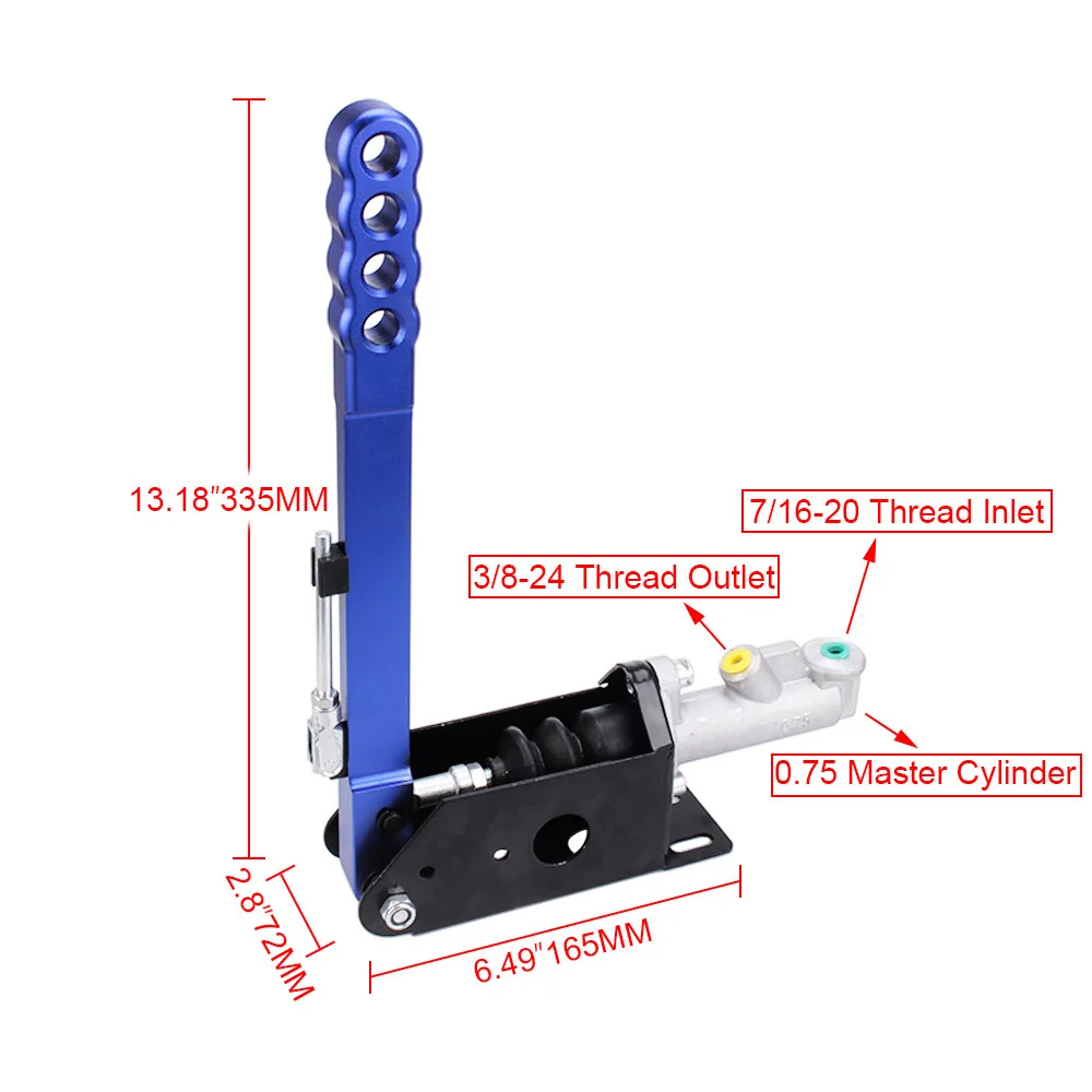 Car Modification Fittings Hydraulic Hand Brake Racing Drift Hydraulic Competitive Handbrake 340mm