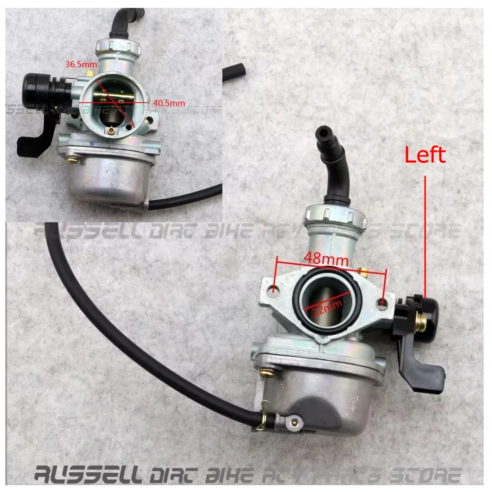 Image of Motorrad-Lufthandhebel für die linke Hand, Choke, 4-Takt, PZ22-Vergaser, 22 mm, für JINGKE 110cc 125cc ATV Quad Go-Kart Dirt Pit Bike