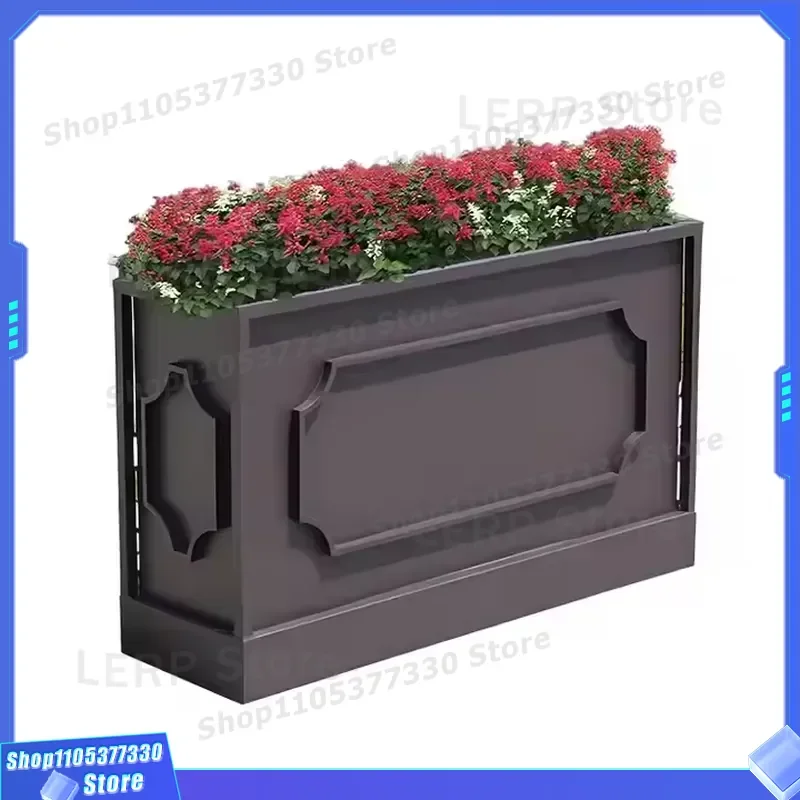 Custom Size Lightweight Aluminum Garden Flower Pot Large Capacity Classic Design High Quality Commercial Use Durable Planter