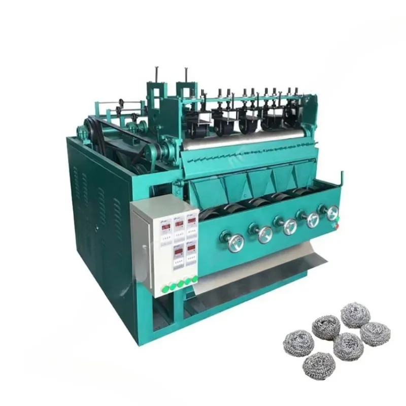 Customized Kitchen Steel Pot Scourer Machine Stainless Steel Scourer Making Machine Scourer Making Machine