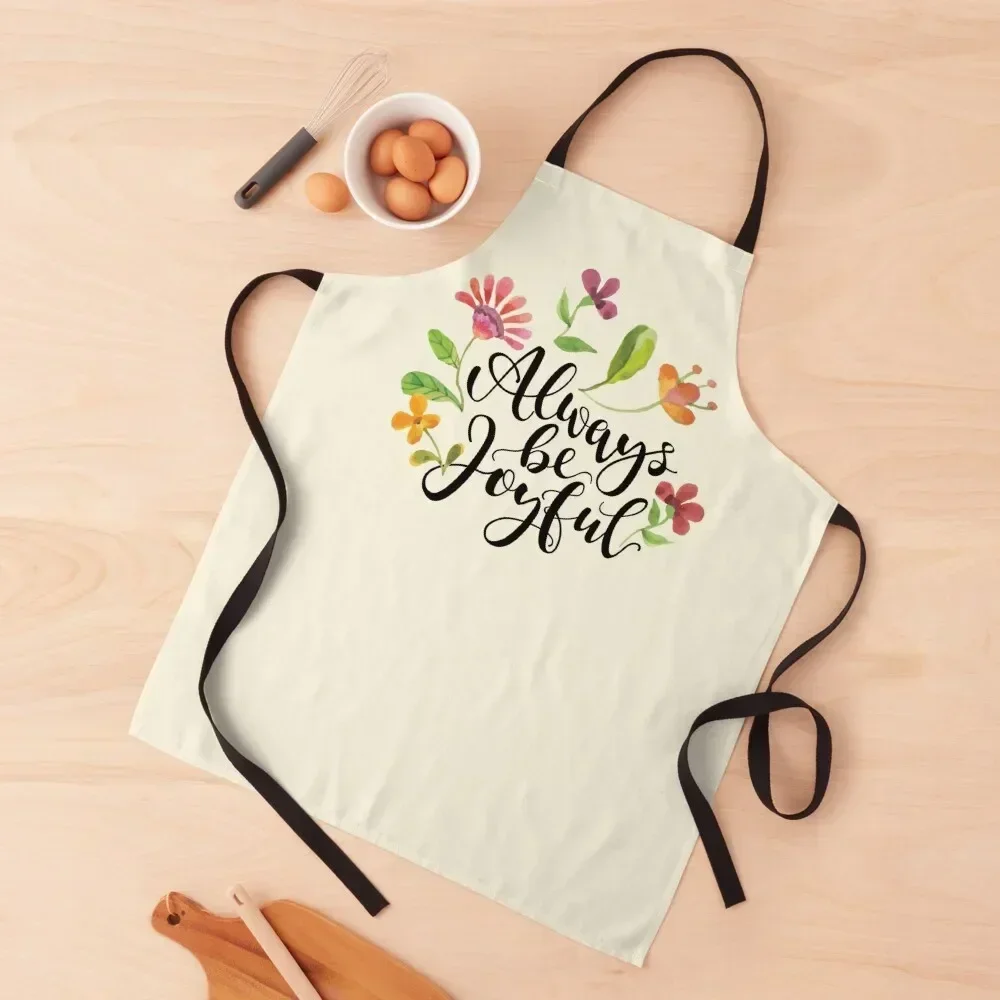 

Always Be Joyful 1 Thessalonians 5:16 Apron Chef Accessory cookings for women Kitchen For Women Apron