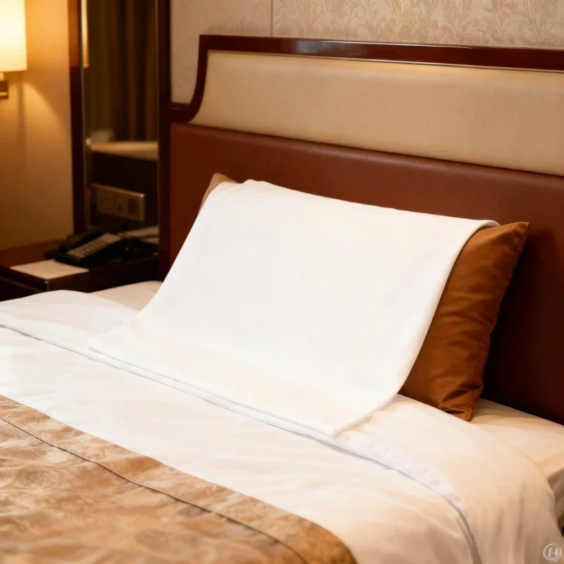 5-Sterne-Hotel Einweg-Kissenbezug aus Vliesstoff Luxus-Bezug: Weich, Hautfreundlich, Atmungsaktiv, Hygienisch, Elegant, Langlebig, Praktisch – Detail 2