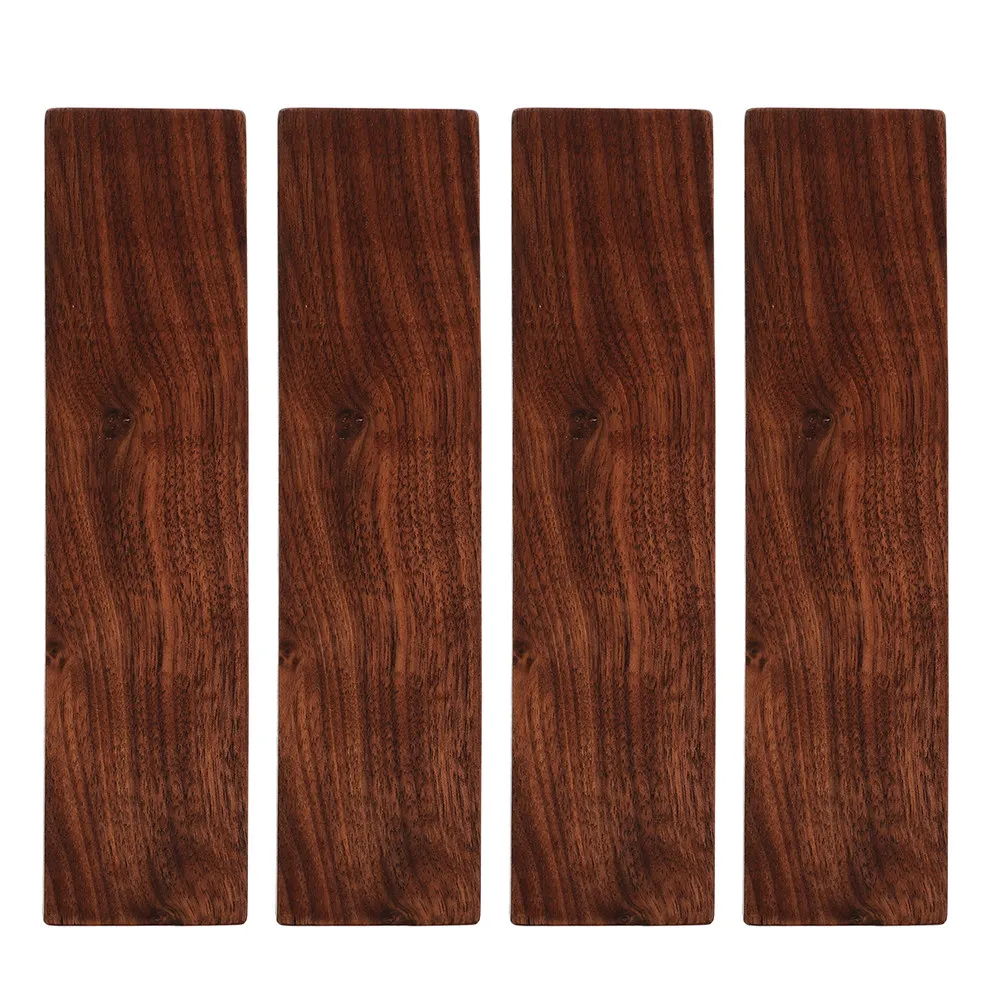 

4pcs Walnut Wood Lumber Board Natural Grain For Home Decor Solid Wood Handcraft Desktop Home Accessories Suitable For Projects