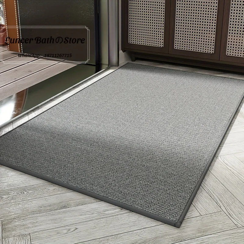 Door floor mat Light luxury porch Dirt-resistant and easy to take care of Non-slip mat Household linen floor mat
