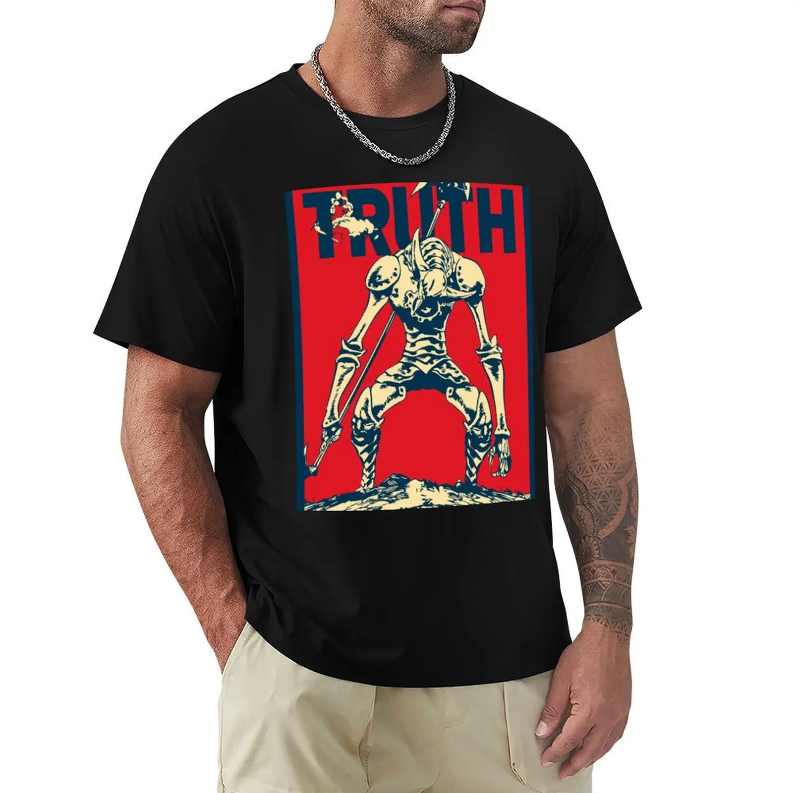 Camiseta Galand the Truth con estampado artístico, top informal con estampado