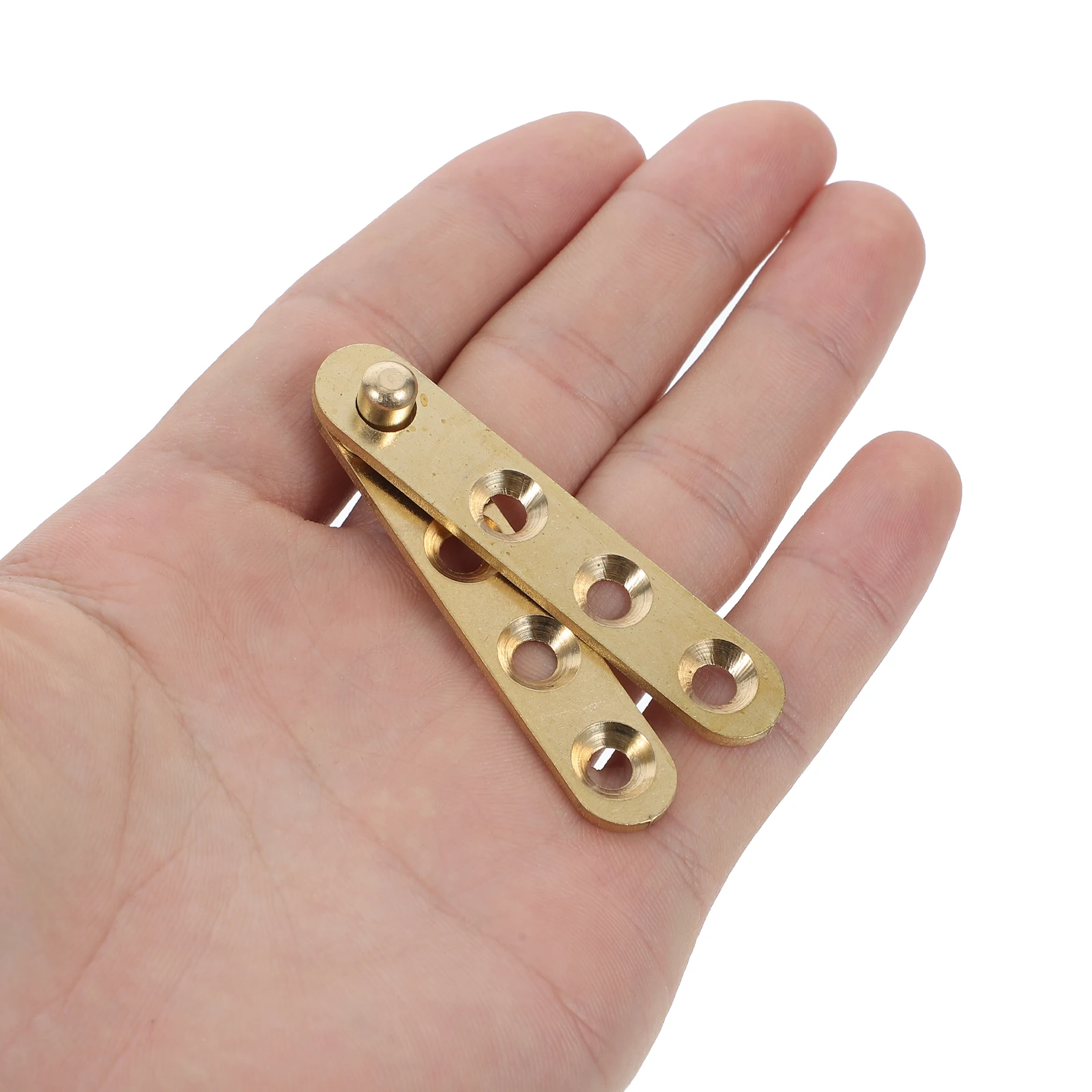 Copper Hinges 2 Pairs Kitchen Cabinet Door Hardware Hidden Pivot Shaft Rotation Wide Swing Glass Metal Fits Furniture