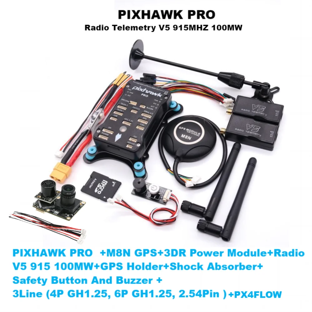 PIXHAWK PX4 2.4.8/PRO/6C PRO PX4FLOW PIX 32 وحدة تحكم في الطيران الطيار الآلي مع 4G SD AN Quadcopter Ardupilot ArduPlane ArduRover