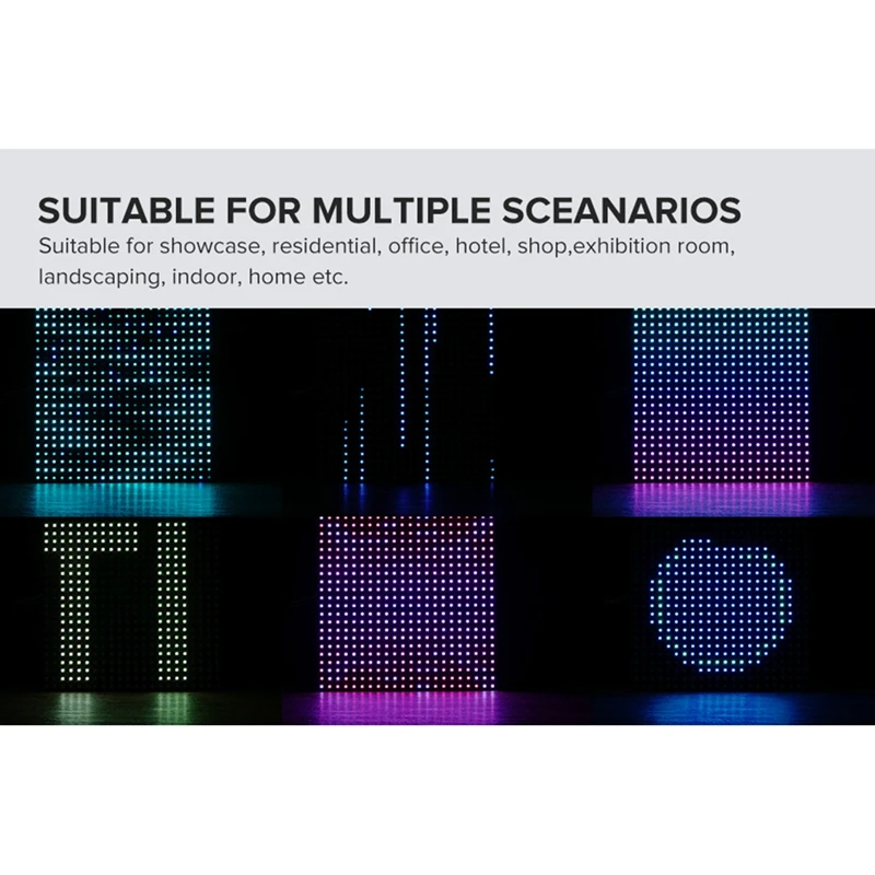 

Контроллер LED-лент SP801E Wi-Fi Art-Net для матричных панелей WS2812B WS2811, беспроводное управление, DC5-24V