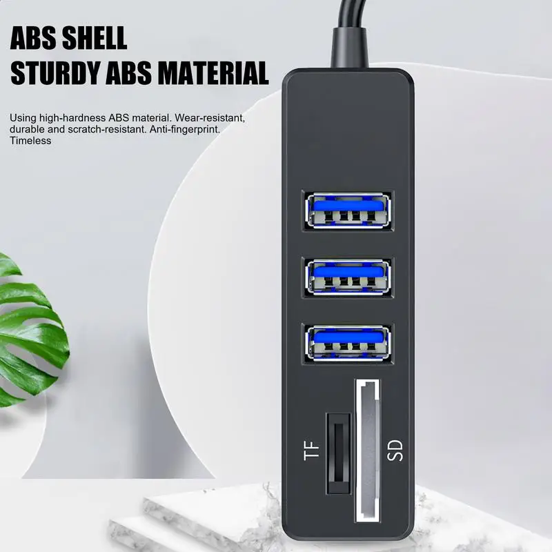 USB-порт-концентратор Портативный высокоскоростной ноутбук USB-порт-расширитель Компьютеры и аксессуары Прямая док-станция для камеры-считывателя карт