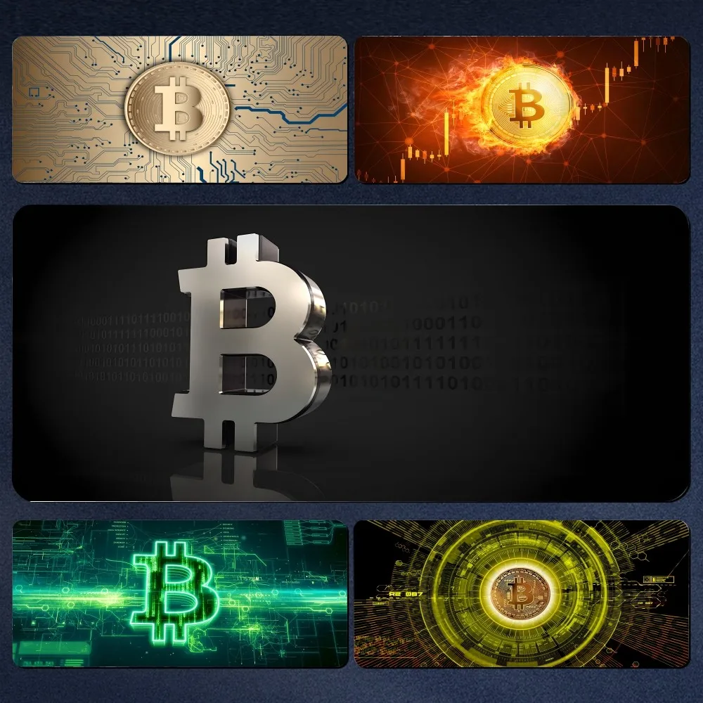 Money Bitcoin Network Mousepad Large Gaming Mouse Pad LockEdge Thickened Computer Keyboard Table Desk Mat